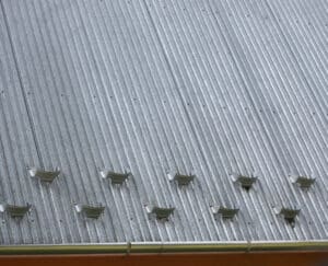 snow retention roof