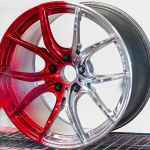 red Powder Coated Wheel