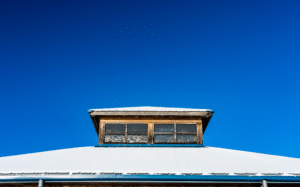 snow on roof
